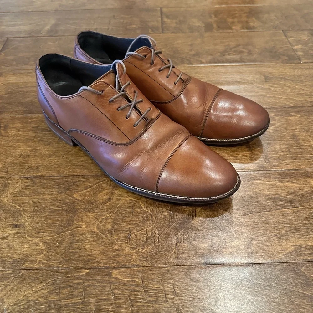 Men’s Cole Haan Cap Toe Oxfords in British Tan
